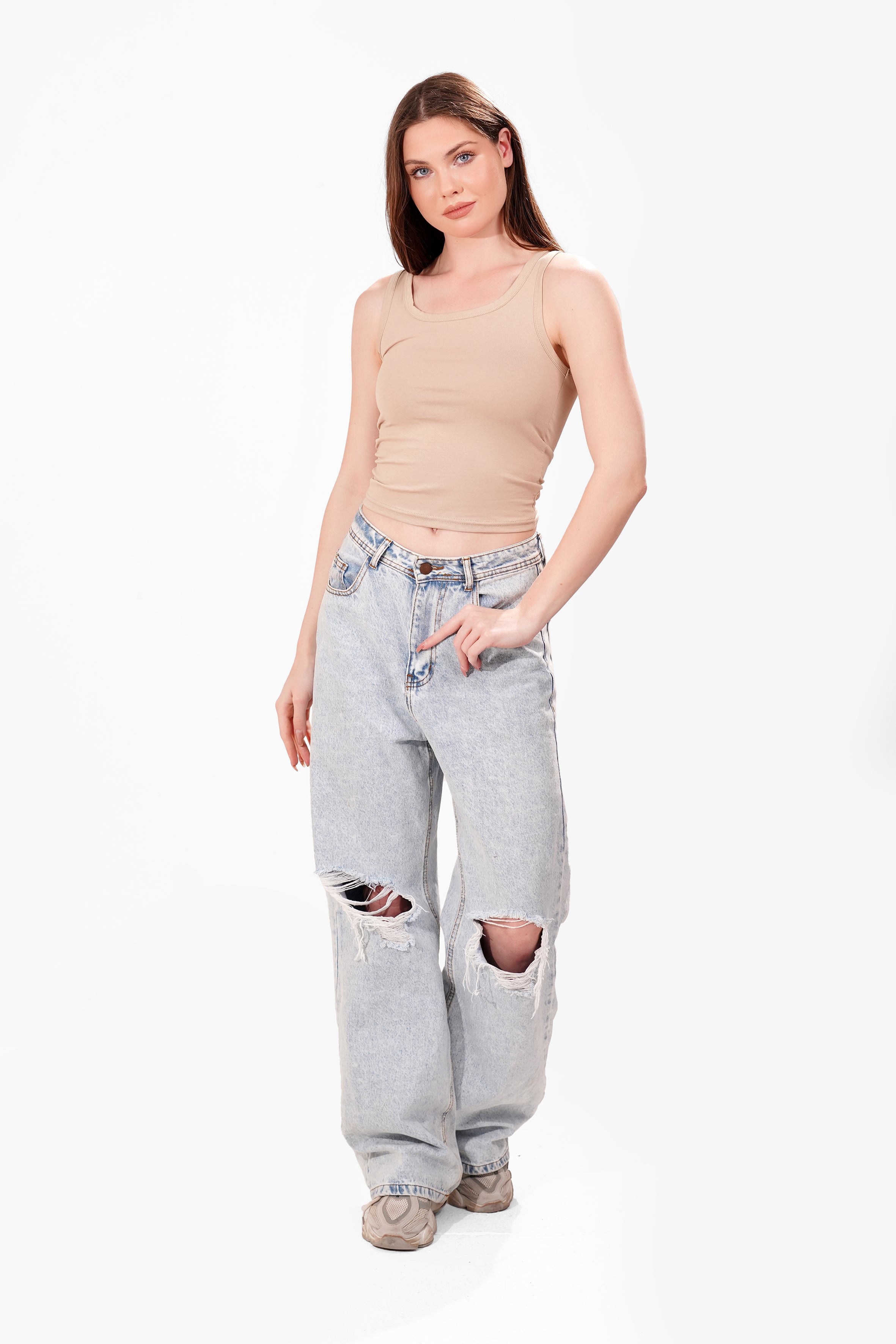 Cotton Round tank top