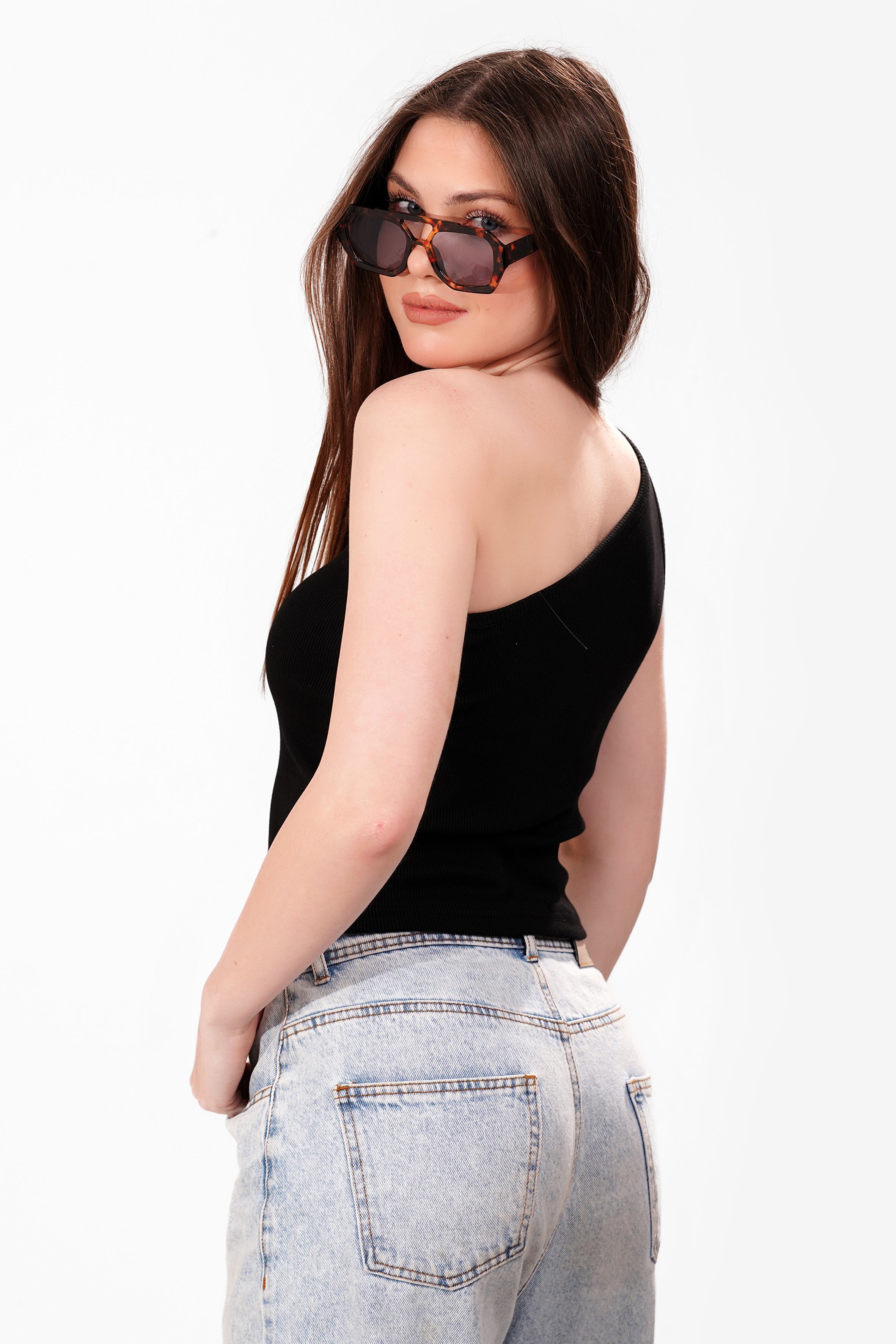 Ribbed Petal tank top